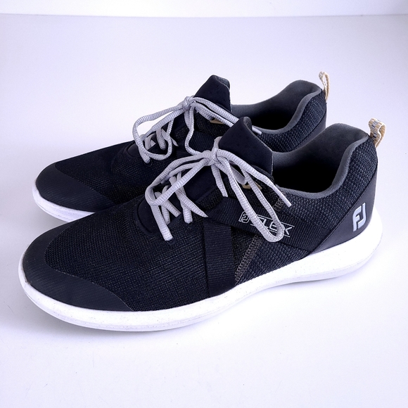 FootJoy FJ Flex Men’s 56103 Black Golf Shoes 11 - Picture 8 of 9